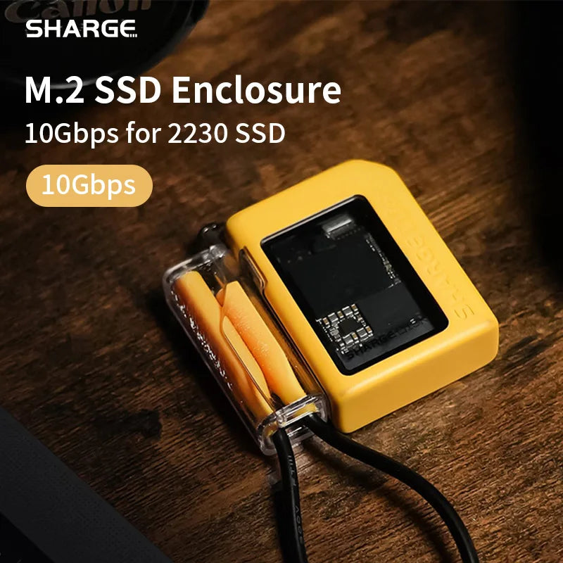 حافظة SHARGE M2 SSD الخارجية مع نظام تبريد نشط